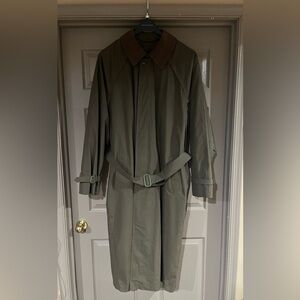Context Men's Olive Green Trench Coat w/removable liner